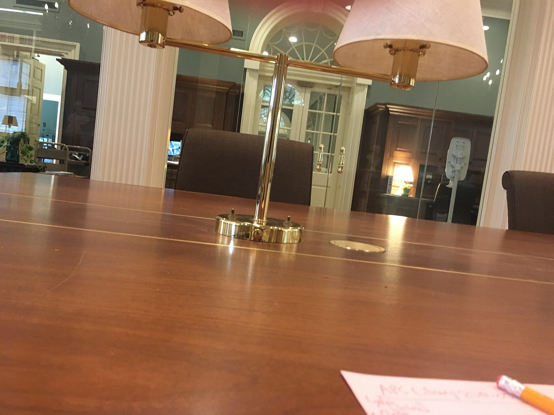 American Philosophical Society Library Hall reading table.jpg